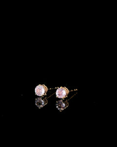 Ohrstecker mit rosa Saphiren