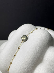 Armband aus Edelstahl mit Pyrit