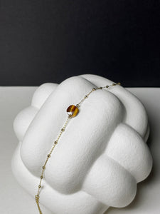 Armband aus Edelstahl mit Tigerauge