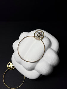 Edelstahl Ohrschmuck mit Perlmutt