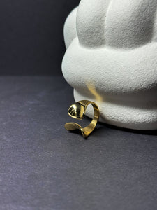 Ring aus vergoldetem Edelstahl