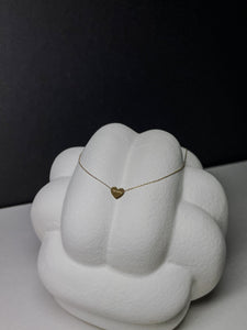 Halskette aus Gelbgold mit Herzanhänger
