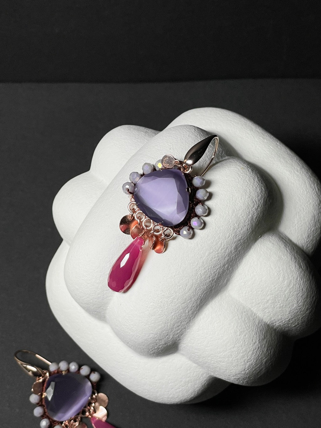 Handgefertigter Statement Ohrschmuck aus Florenz