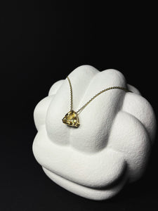 Gelbgold Collier mit Heliodor