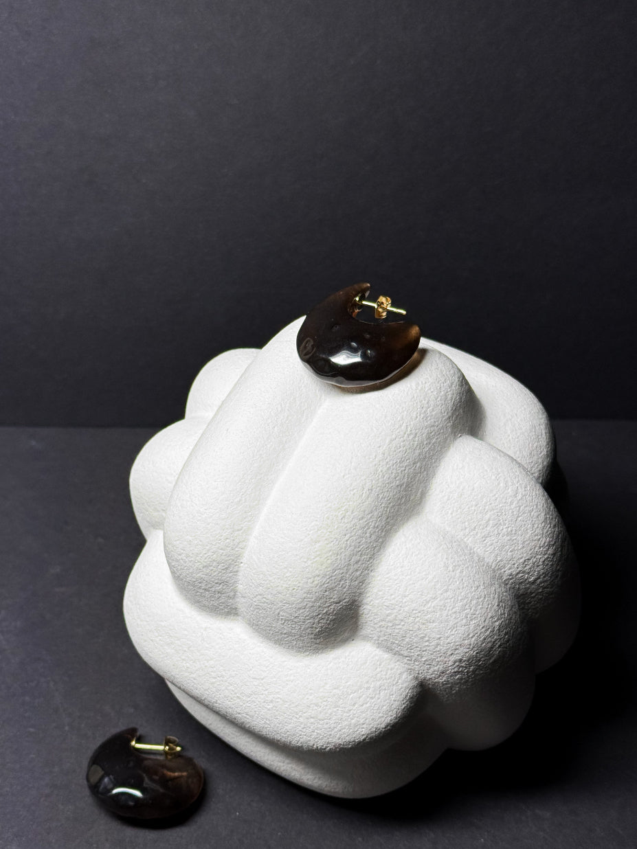 Ohrschmuck aus Edelstahl und Acryl