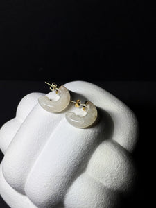 Ohrschmuck aus Edelstahl und Acryl