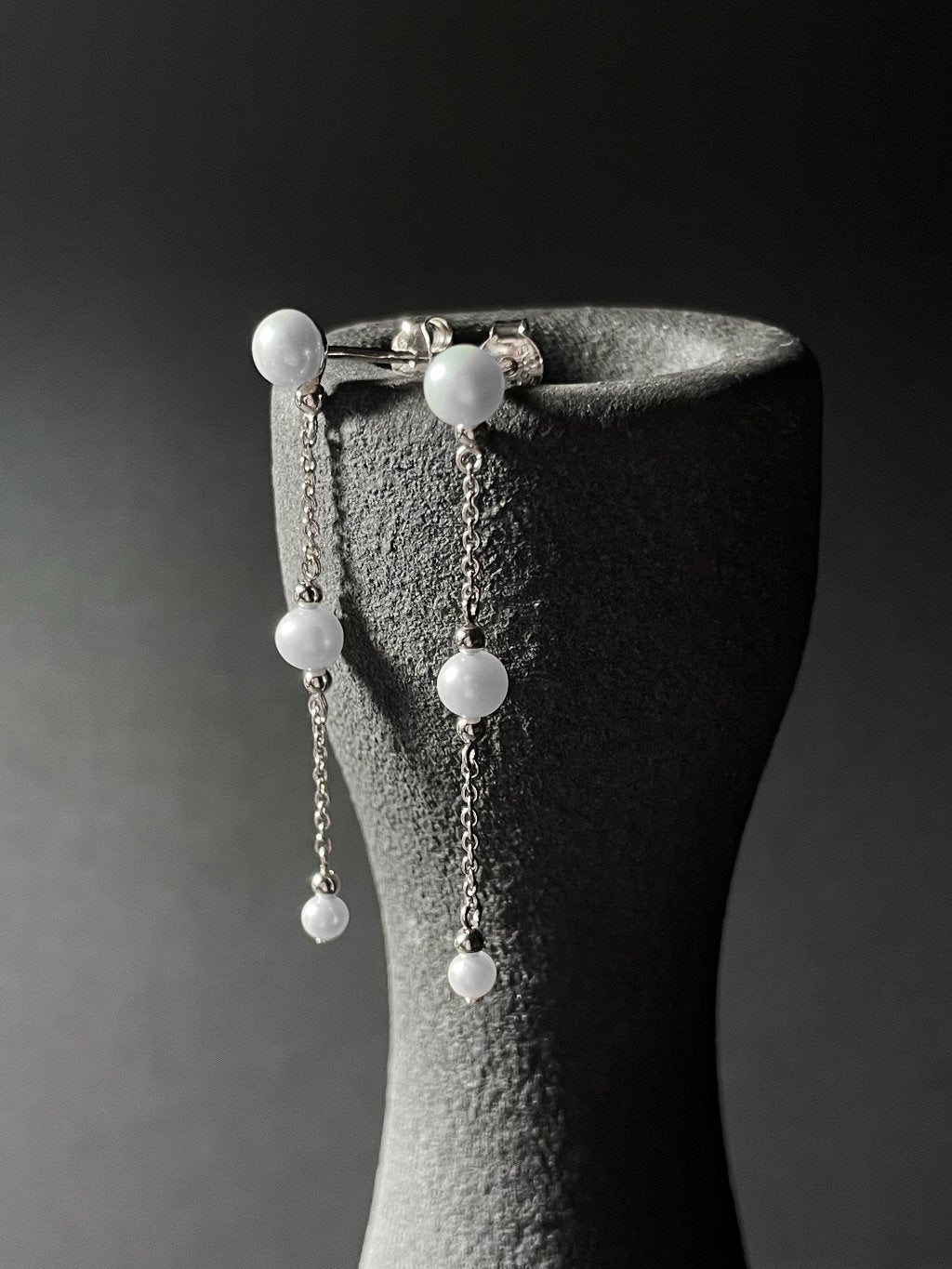 Silber Ohrschmuck mit Süßwasser-Zuchtperlen