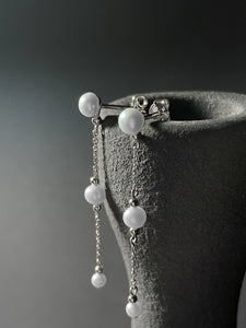 Silber Ohrschmuck mit Süßwasser-Zuchtperlen