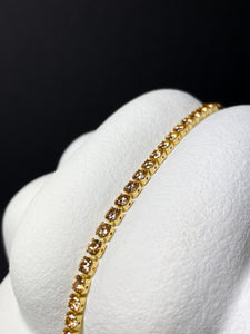 Silber vergoldetes Armband mit Zirkonia