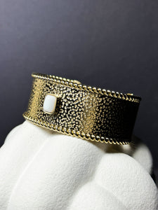 Armreif aus Edelstahl mit Achat