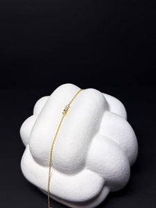 Silber vergoldetes Armband mit Zirkonia