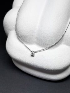 Silber Halskette mit Zirkonia