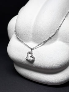Silber Halskette mit Zirkonia
