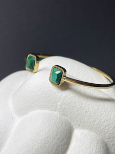 Edelstahl Armband mit Malachit