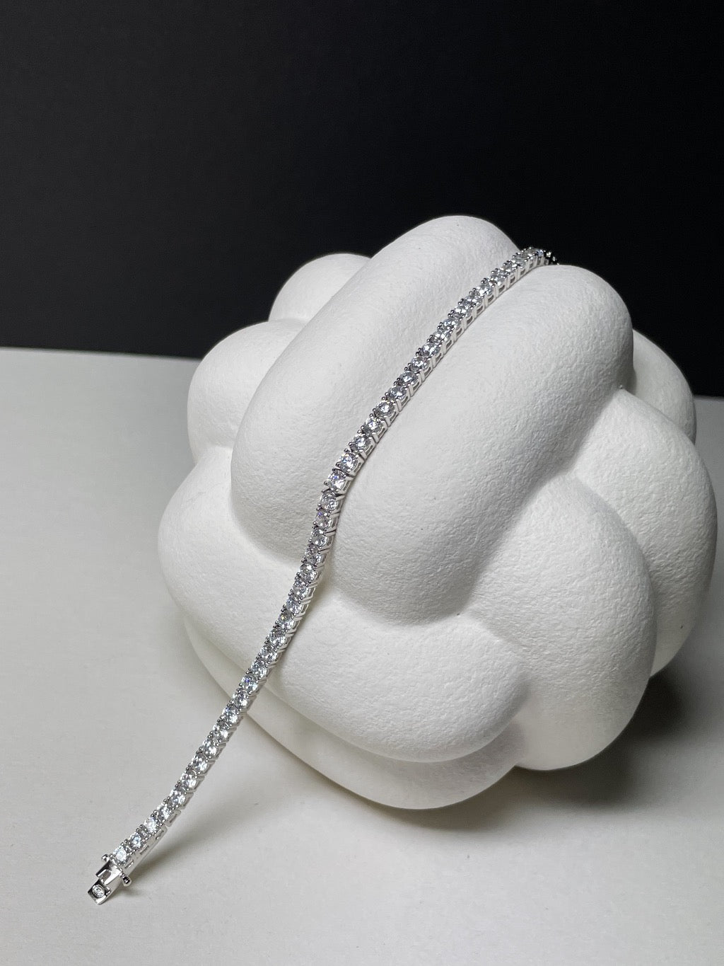 Silber Tennisarmband mit Zirkonia