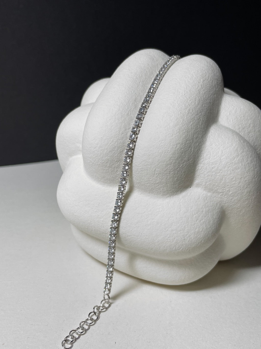 Silber Tennisarmband mit Zirkonia