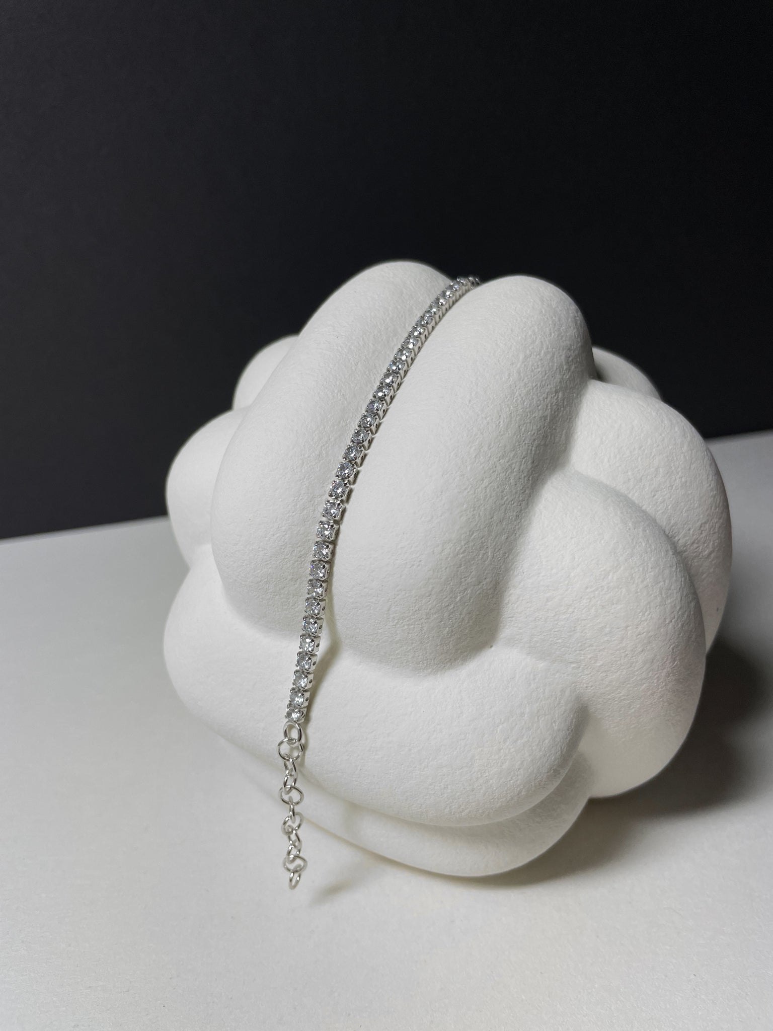 Silber Tennisarmband mit Zirkonia