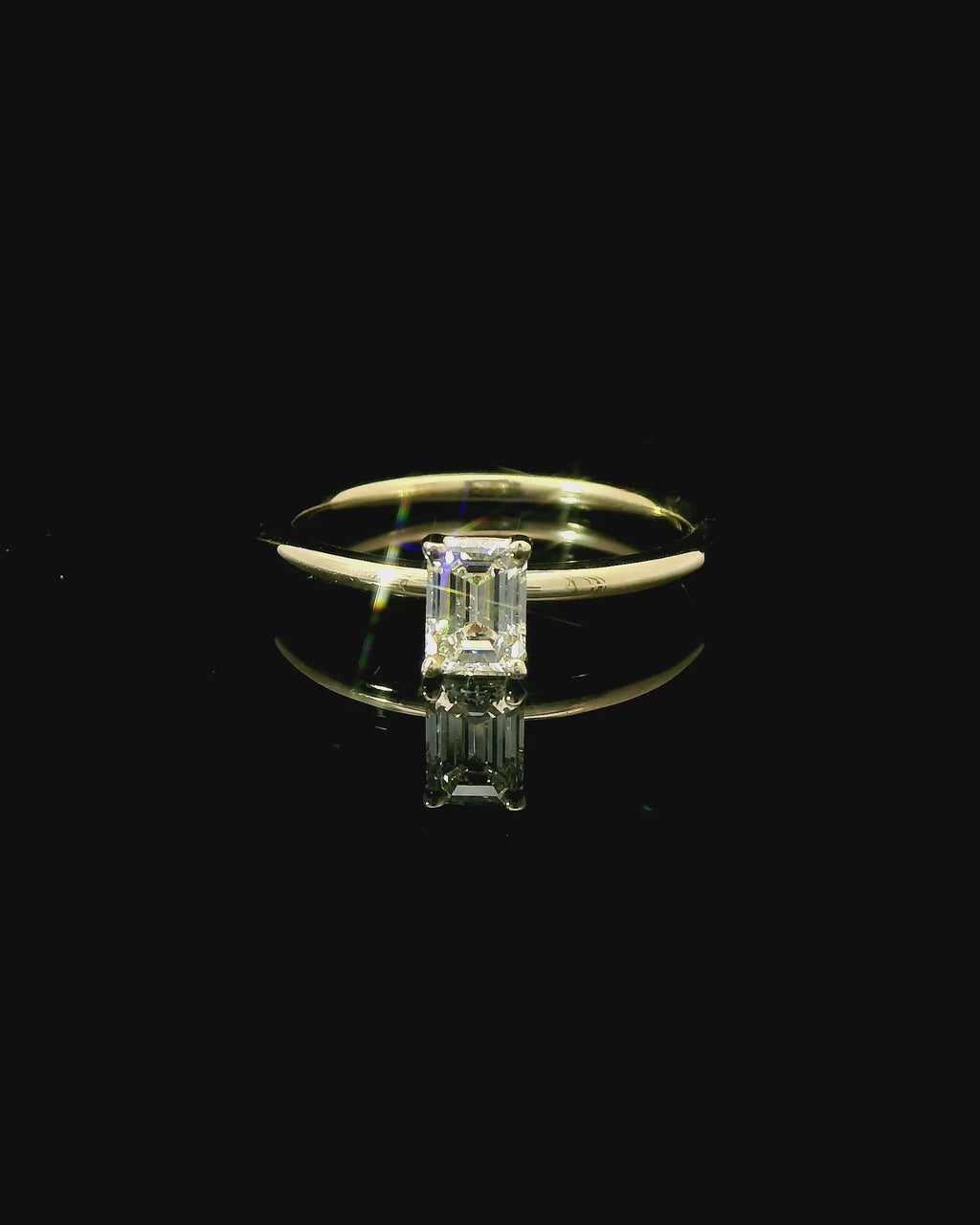 Verlobungsring aus Gelbgold 