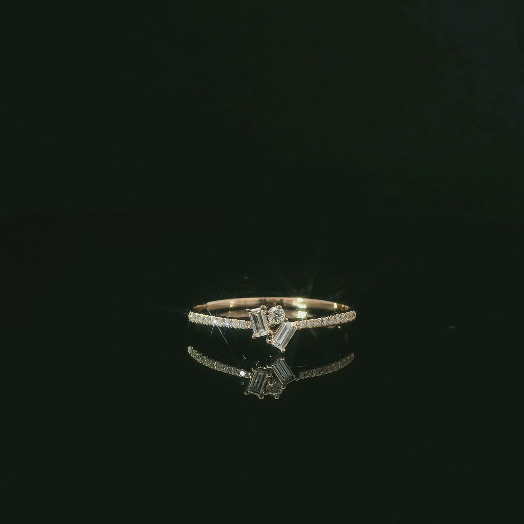 Roségold Diamantring