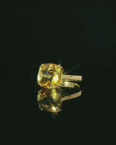 Gelbgold Ring mit Citrin