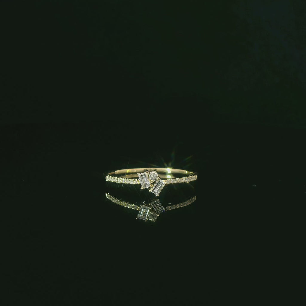Gelbgold  Diamantring