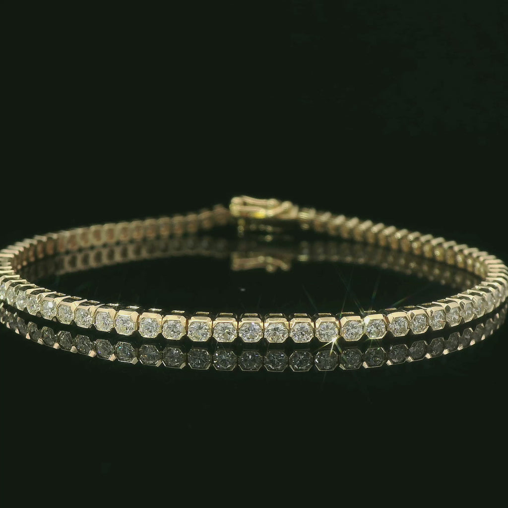Gelbgold Tennisarmband