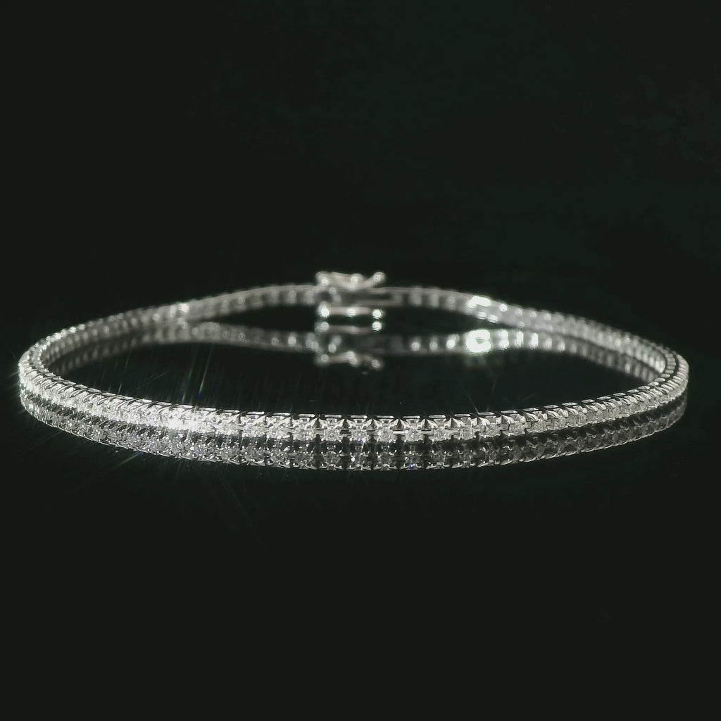 Weißgold Tennisarmband