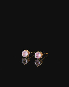 Ohrstecker mit rosa Saphiren